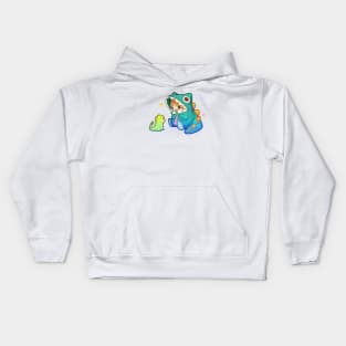 Dino Cat Kids Hoodie